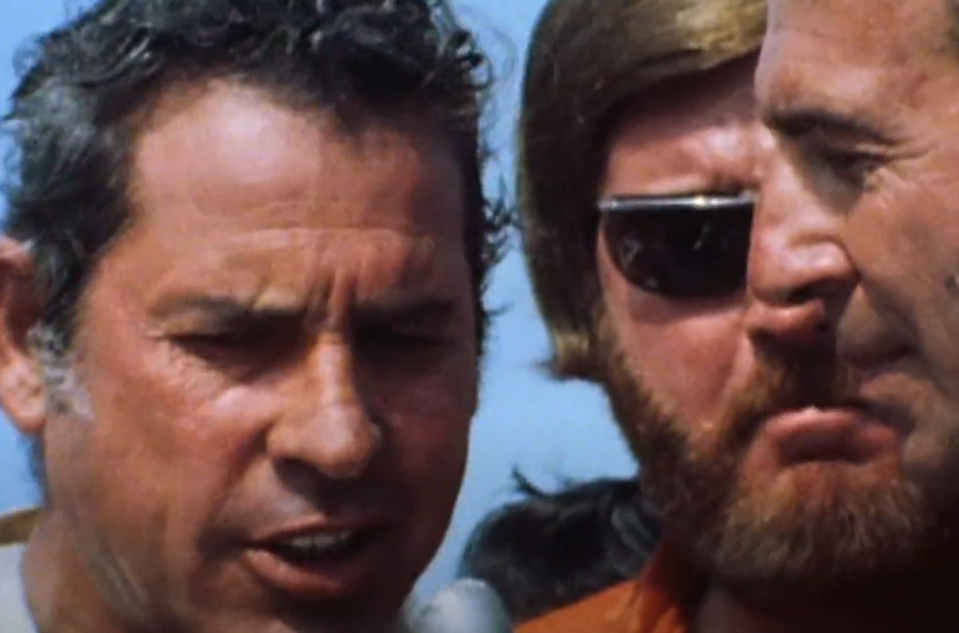 Screenshot of the video Petty VS Pearson: The 1976 Daytona 500