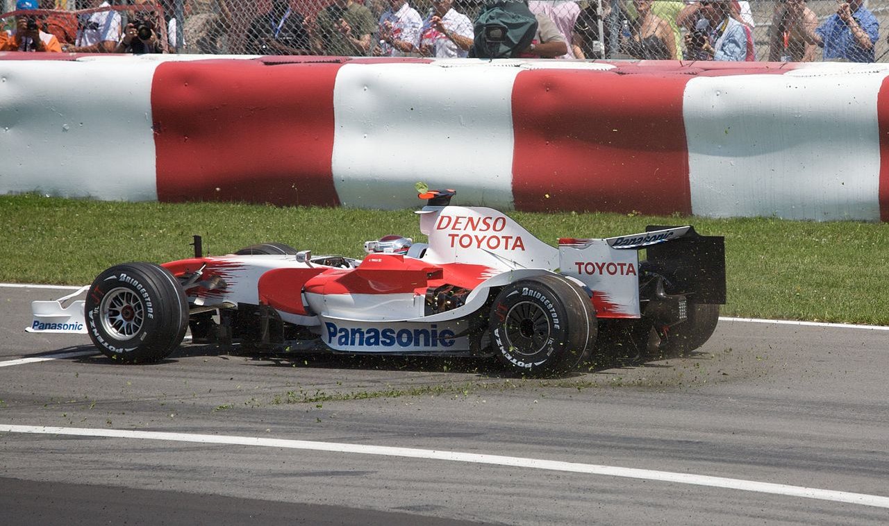 Jarno Trulli driving for Toyota F1