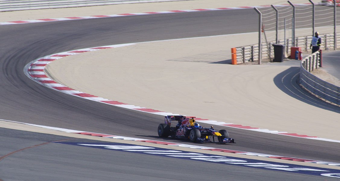 Vettel Leads, with Alonso in the Background