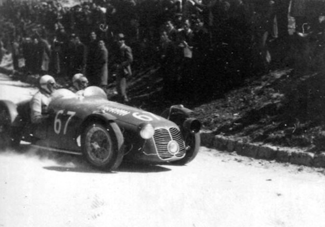 A vintage Maserati A6GCS racing car
