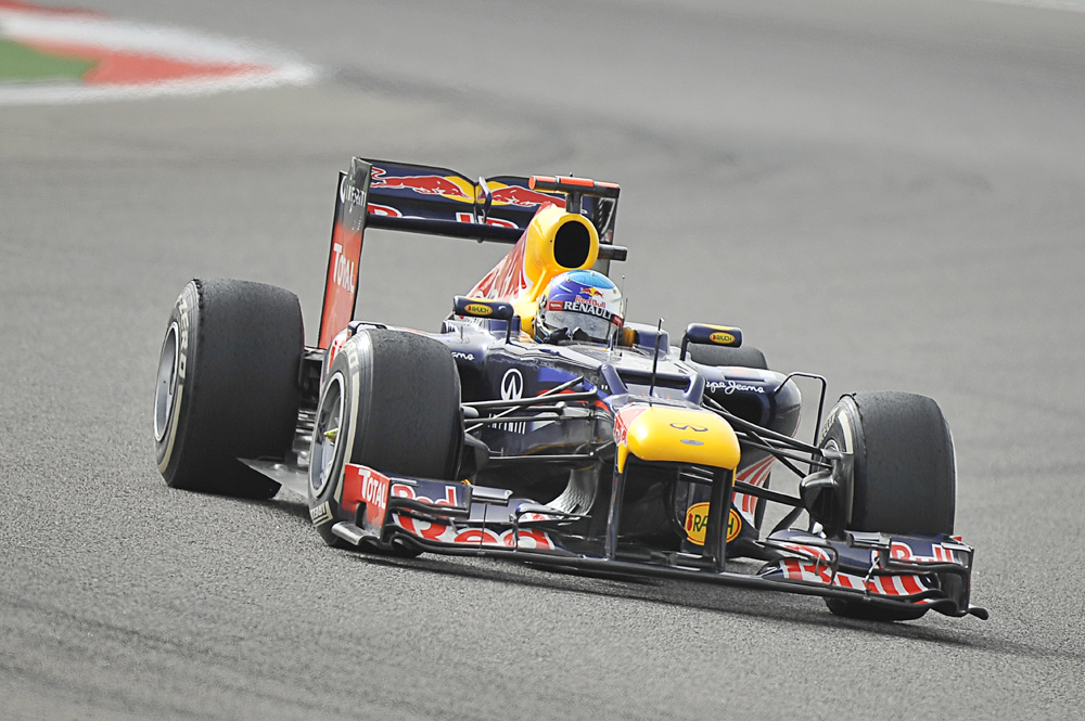 Sebastian Vettel at the Bahrain Grand Prix