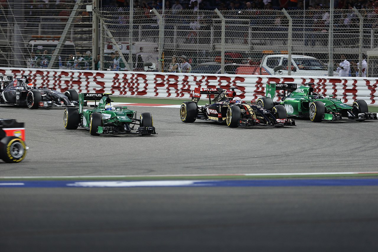 The back of the field at the  Bahrain Grand Prix