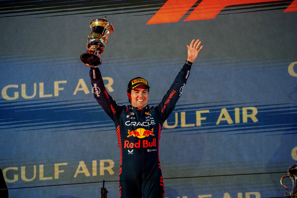 Sergio Perez, from The Mexico competes for Red Bull Racing