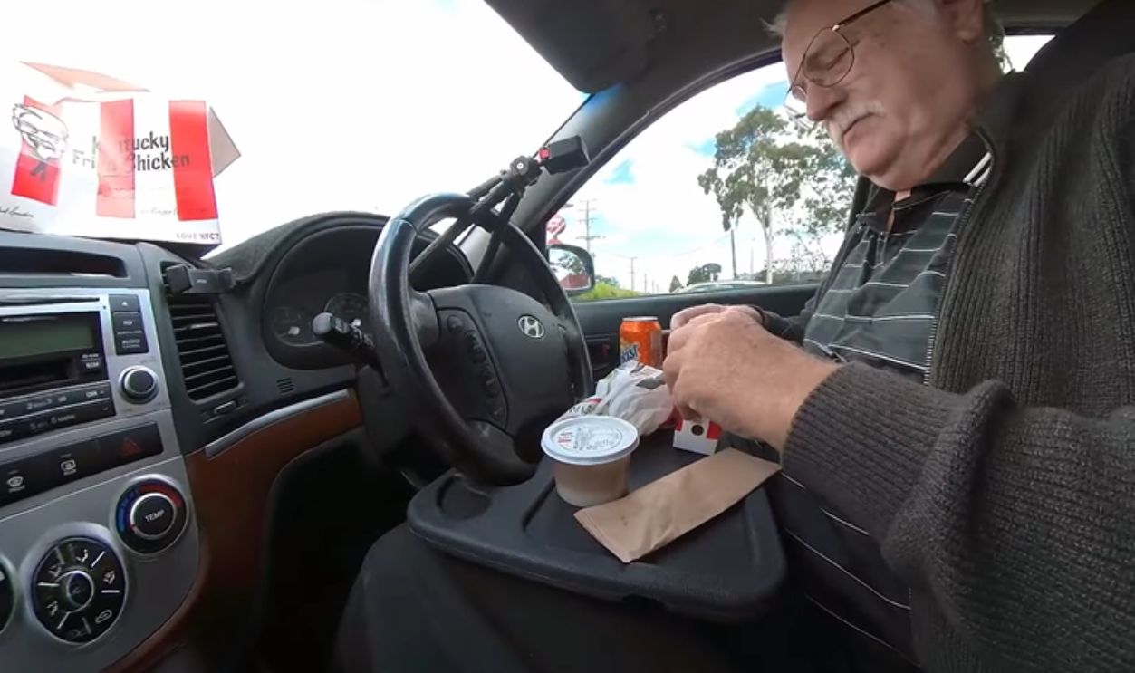 Steering Food Tray