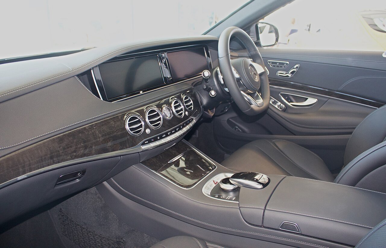 Interior of a 2016 Mercedes-Benz S 350 d (W 222) AMG Line sedan