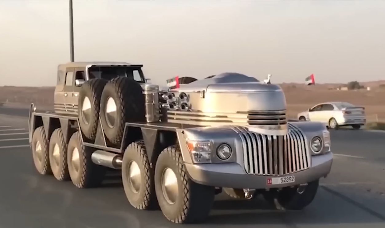 Dhabiyan is a 10-wheeled SUV