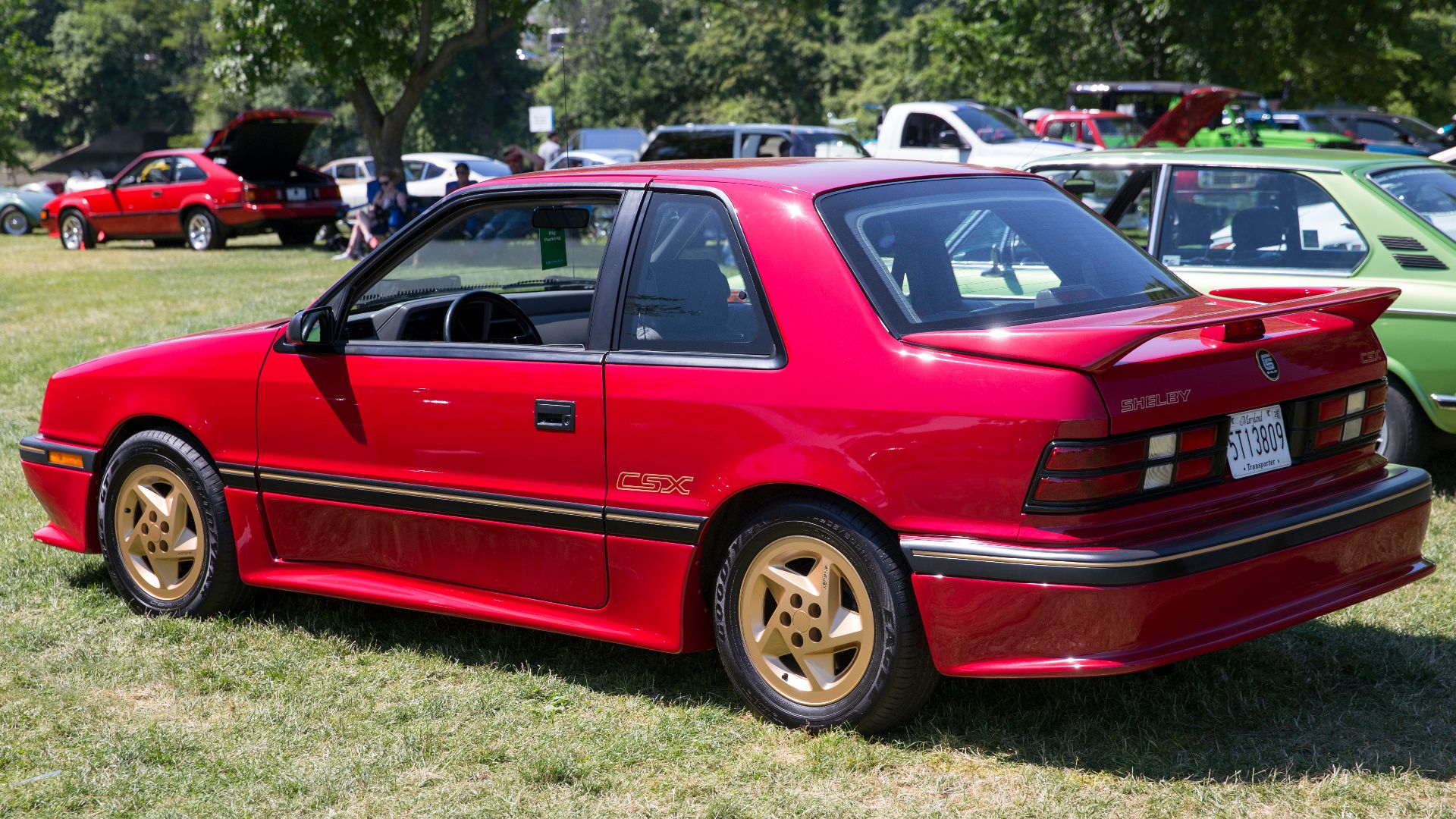 File:1989 Shelby CSX VNT, no 1 of 500 (rear left) at Greenwich 2024.jpg