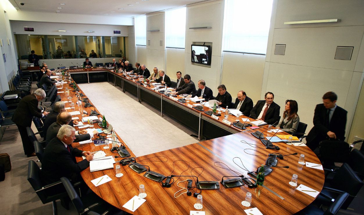 Members of FIA world council gather 26 July 2007 at the FIA headquarters in Paris to discuss the latest chapter of Formula One's espionage affair involving McLaren and Ferrari. The British team has been summoned to the FIA's headquarters to answer a charge that they breached article 151c of the international sporting code