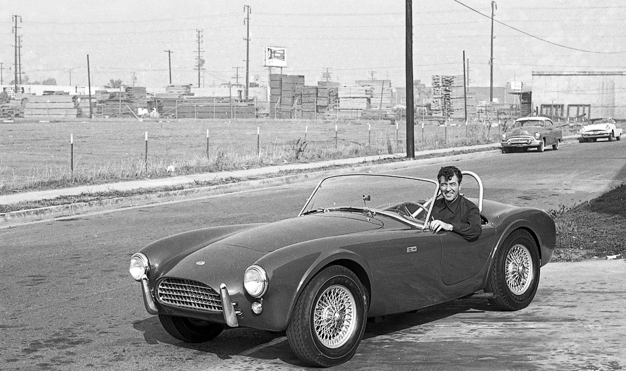 Carroll Shelby, Shelby-Cobra 260 , , Venice, California, 07 October 1962. Carroll Shelby at the wheel of one of the very early Shelby-Cobra 260. 