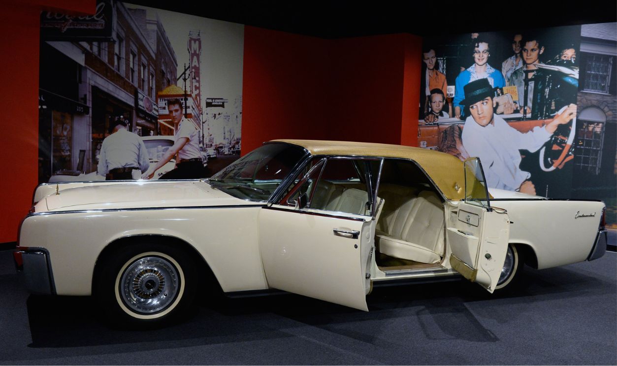 LAS VEGAS, NV - APRIL 23: Elvis Presley's 1962 Lincoln Continental is displayed at