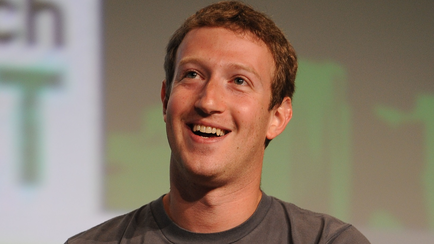 Mark Zuckerberg speaks during the TechCrunch Conference - 2012