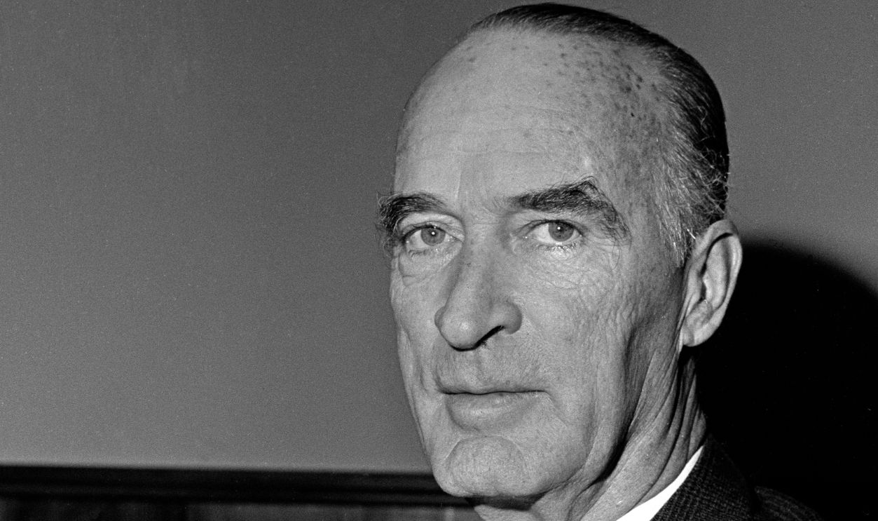 Portrait of German industrialist Alfried Krupp von Bohlen und Halbach (also known as Alfried Krupp, 1907 - 1967), Germany, 1961. Following World War II, he was convicted and imprisoned for crimes against humanity (stemming from his insistance on using slave labor in his family's factories), though he was later pardoned. 