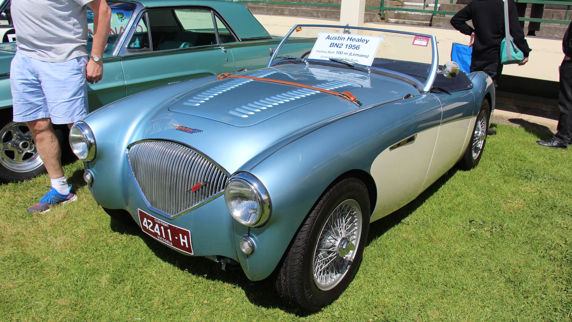 File:1956 Austin Healey BN2 100M Lemans (15808667305).jpg