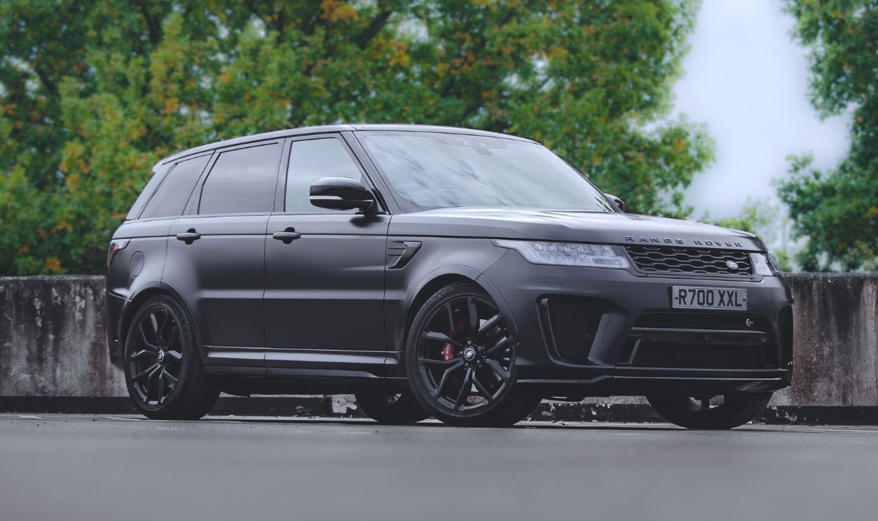 The Range Rover SVR in satin black, owned by Limousine company, Starlite Limos.