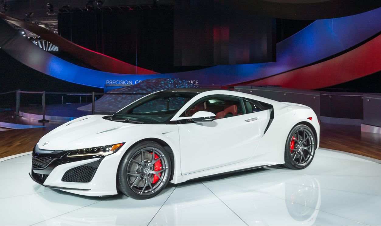 Acura NSX car at the North American International Auto Show (NAIAS), one of the most influential car shows in the world each year.