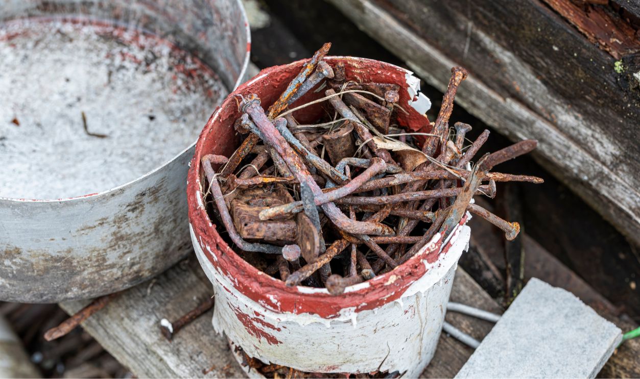 Plastic Buckets Of Hardware