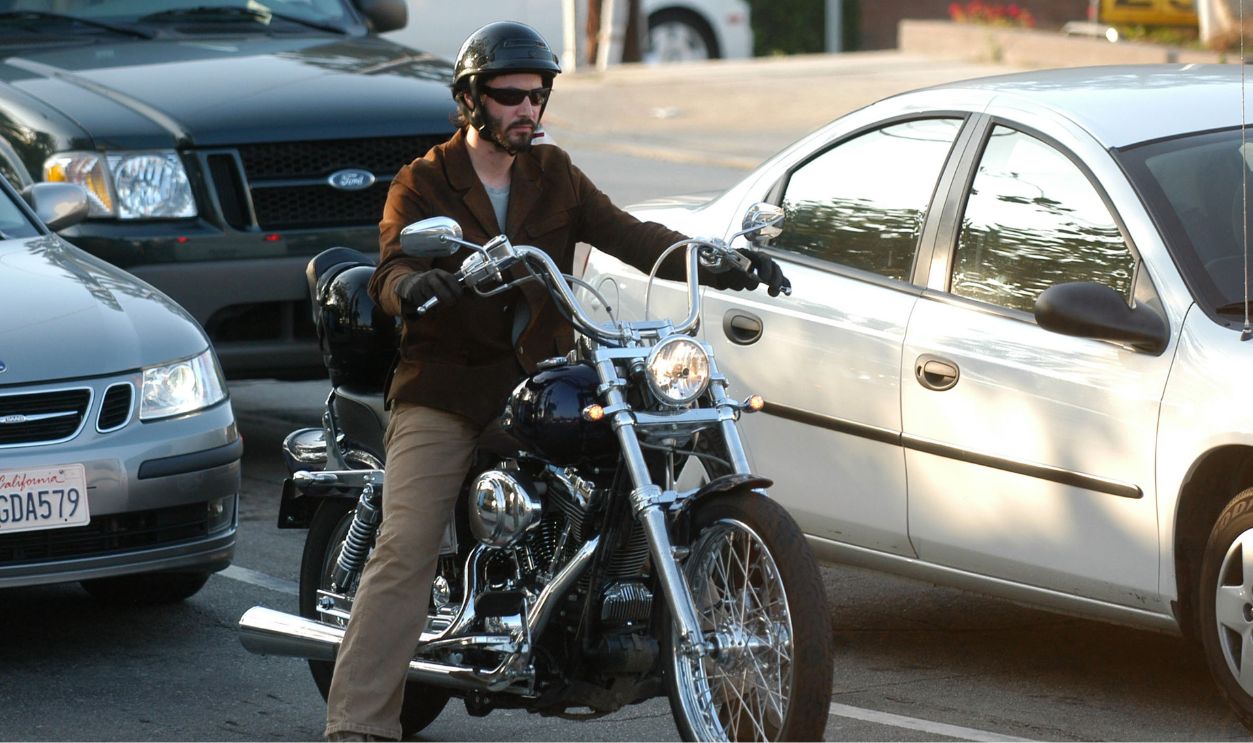 Keanu Reeves is seen on August 10, 2005 in Los Angeles, California.
