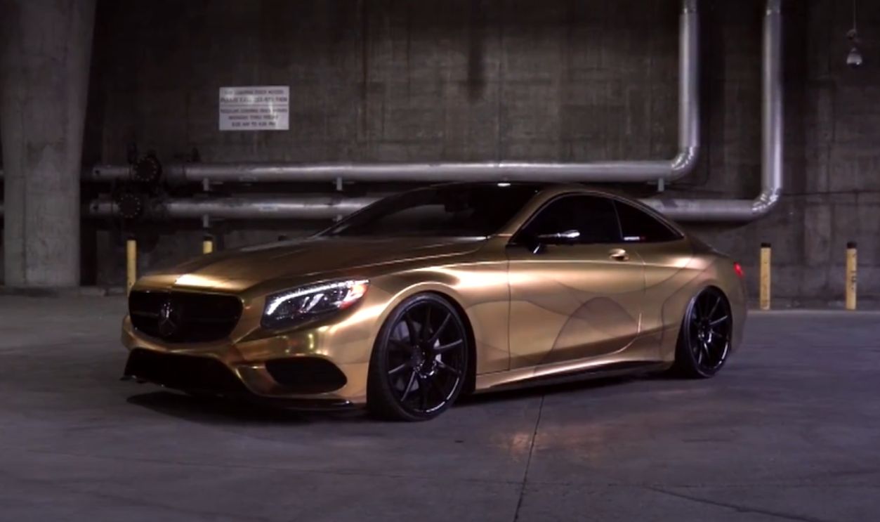 Chrome-Wrapped Mercedes-Benz S-Class Coupe