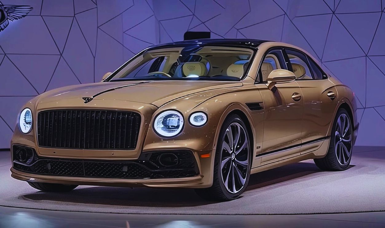 Gold Bentley Flying Spur
