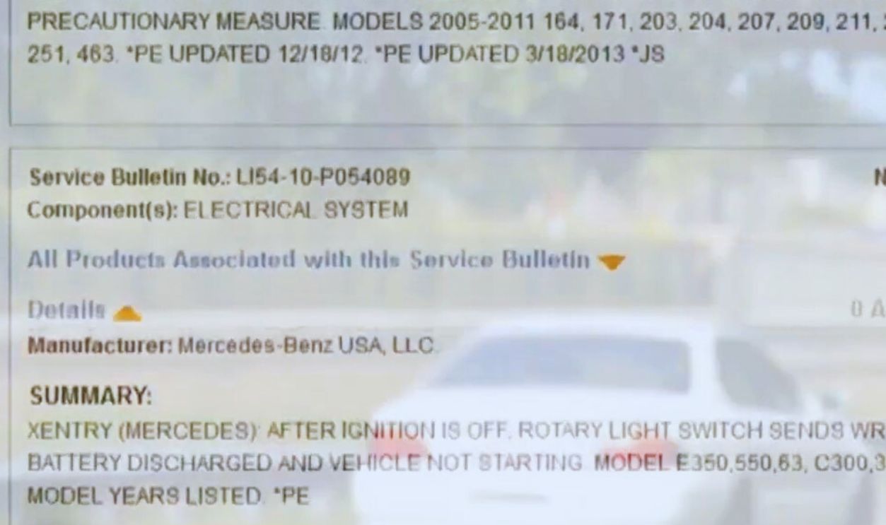  Technical Service Bulletins