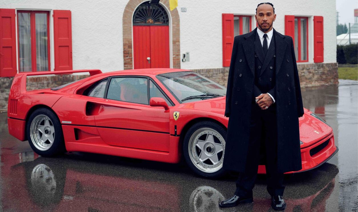 Man Beside Ferrari F40