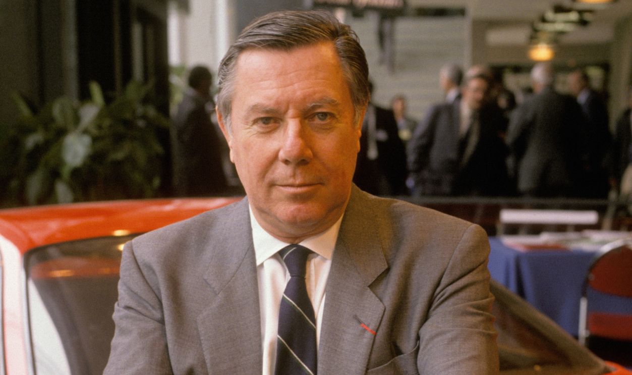 Sergio Pininfarina Chief Executive Officer of Cofindustria - for Italian industry general confederation on April 19, 1989 in Paris, France