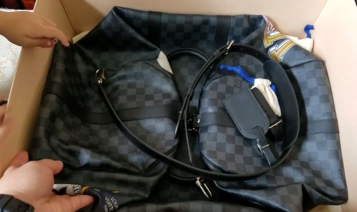 Matching BMW Louis Vuitton Luggage