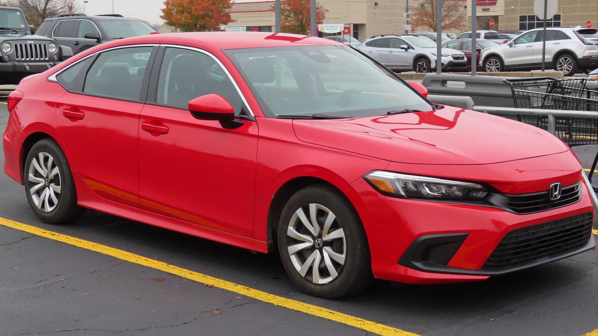 File:2022 Honda Civic LX Sedan, front right, 11-02-2022.jpg