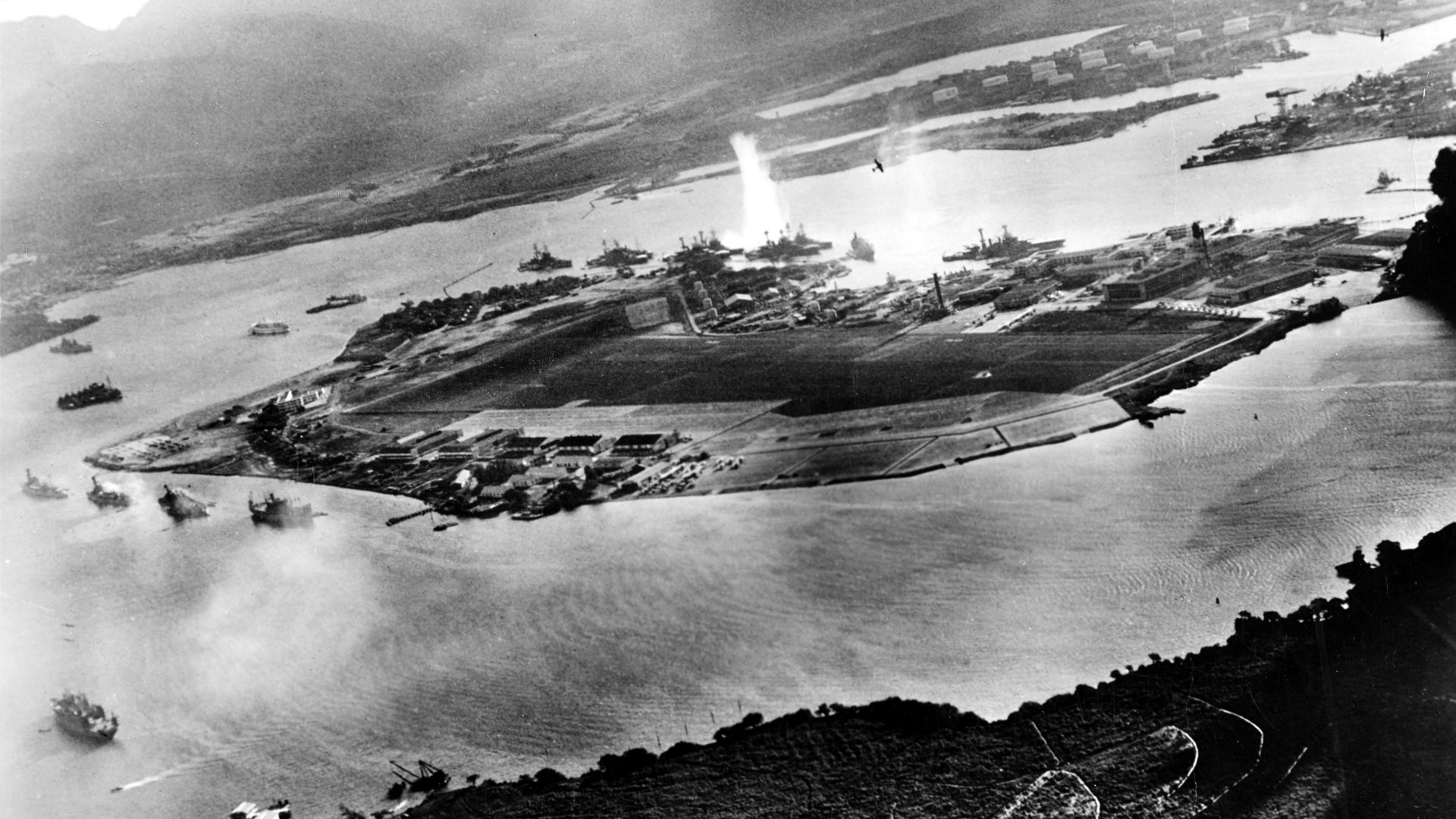 File:Attack on Pearl Harbor Japanese planes view.jpg