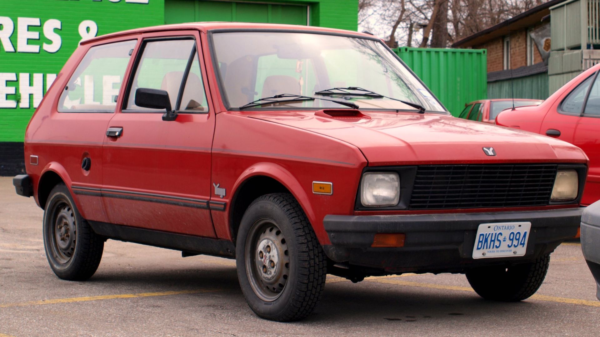 File:Red Yugo GV in Junction Triangle, Toronto, Canada 2.jpg