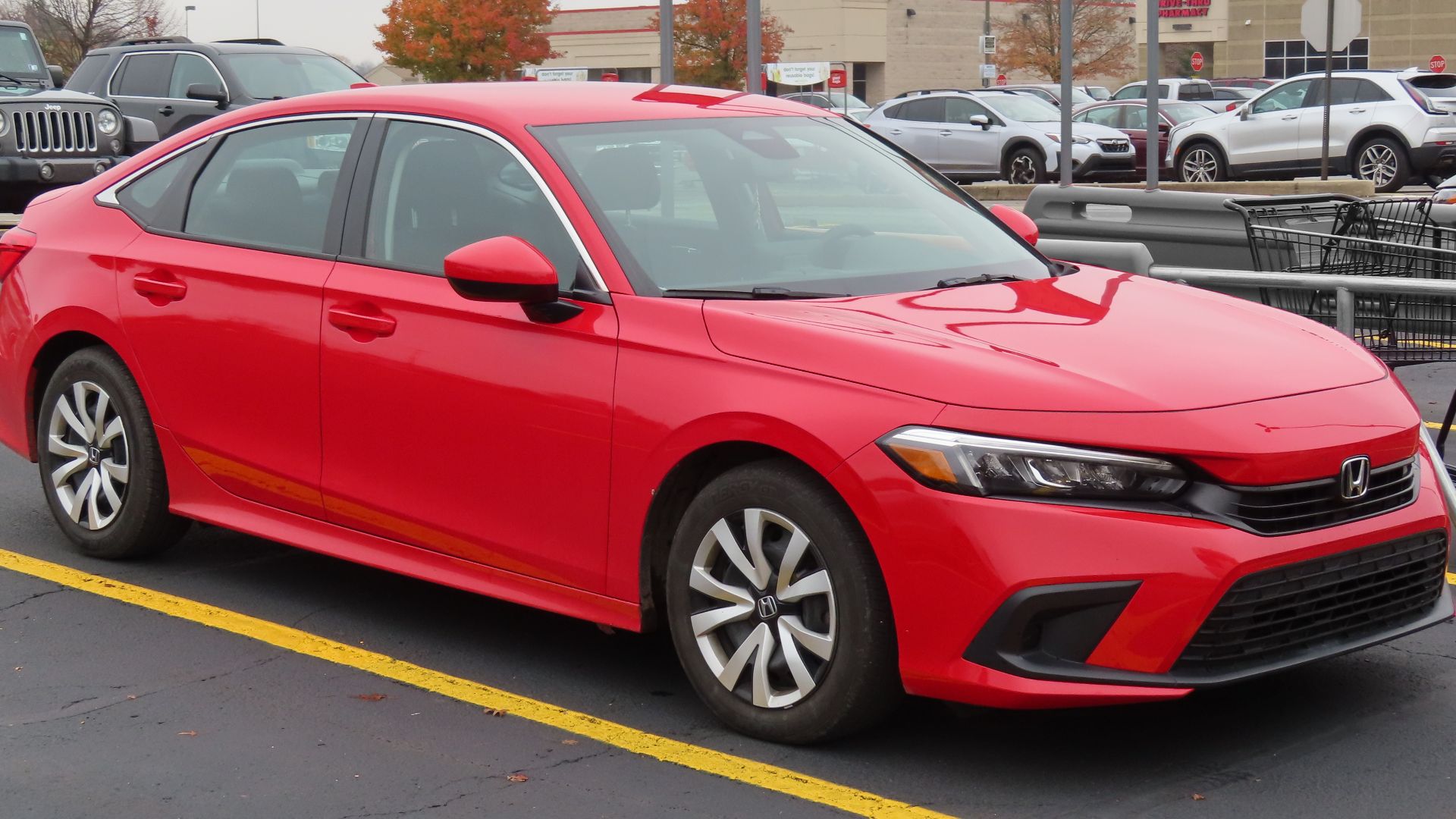File:2022 Honda Civic LX Sedan, front right, 11-02-2022.jpg