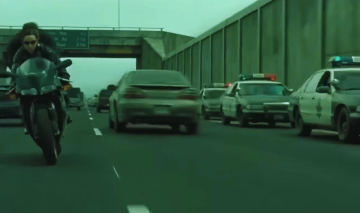 Screenshot from The Matrix Reloaded (2003)