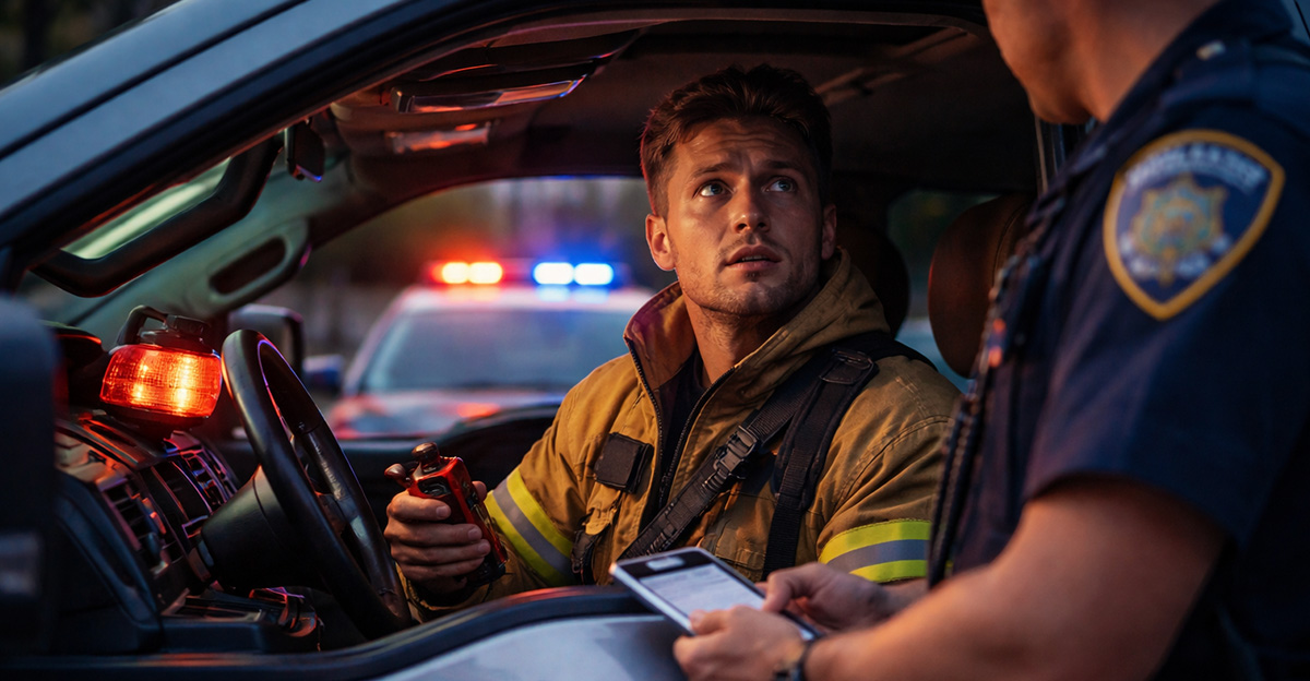 Rss Thumb - Volunteer Firefighter Pulled Over