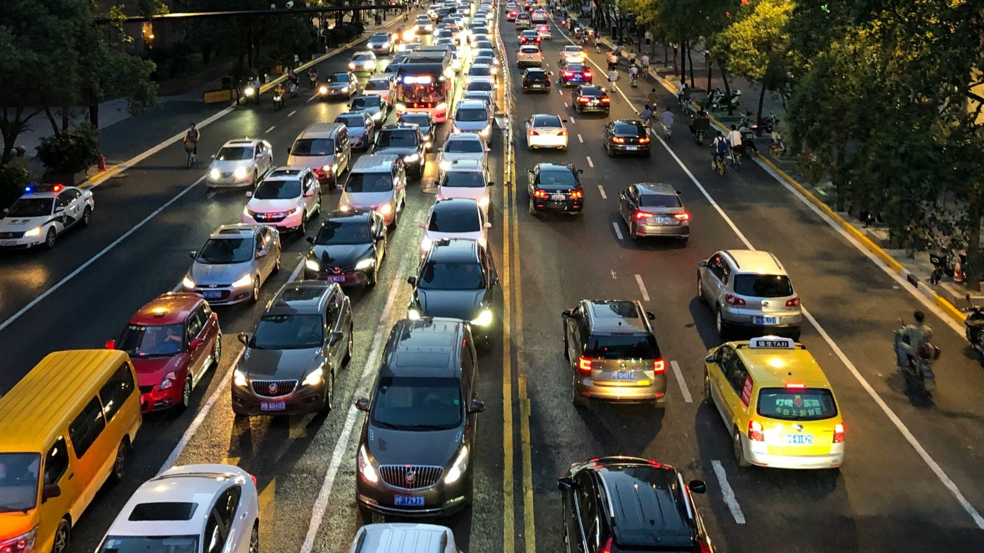 cars on road during daytime