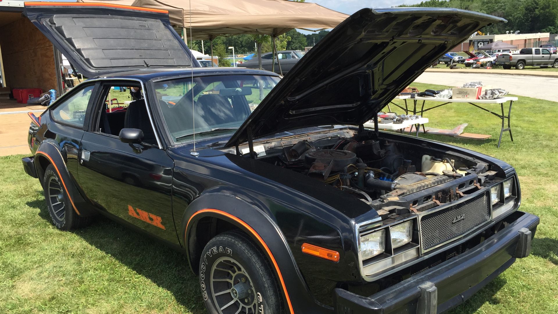 File:1979 AMC AMX with V8 and automatic in black AMO 2015 Meet 1of7.jpg
