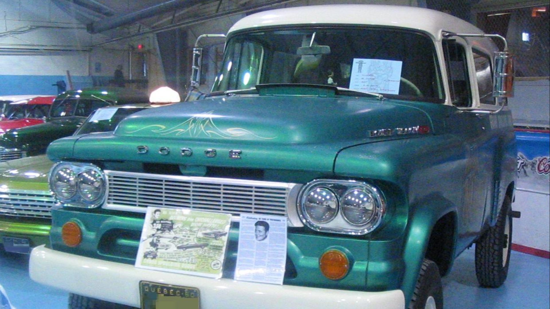 1960 Dodge Power Wagon photographed in Laval, Quebec, Canada at the 2012 Laval Bike & Tattoo Show.