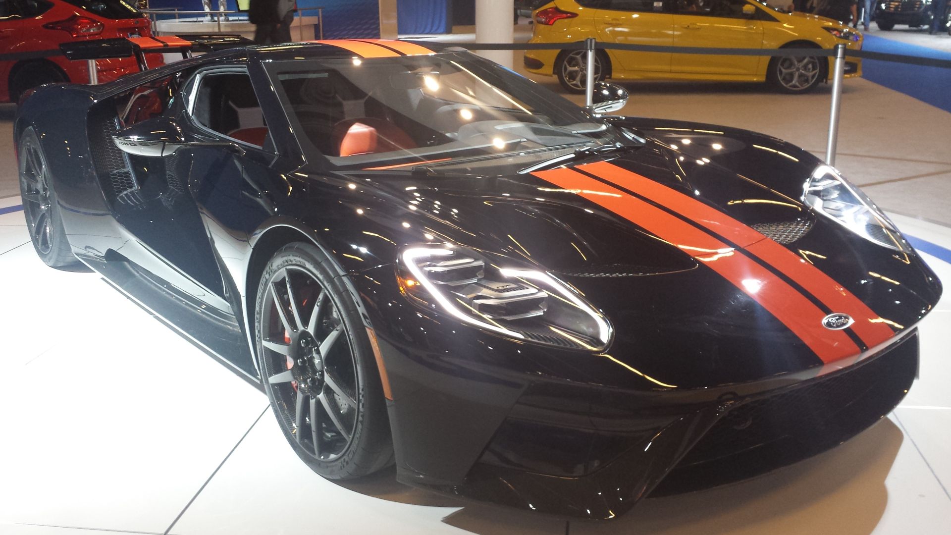 2018 Ford GT photographed in Montréal, Québec, Canada at the 2018 Montréal International Auto Show.