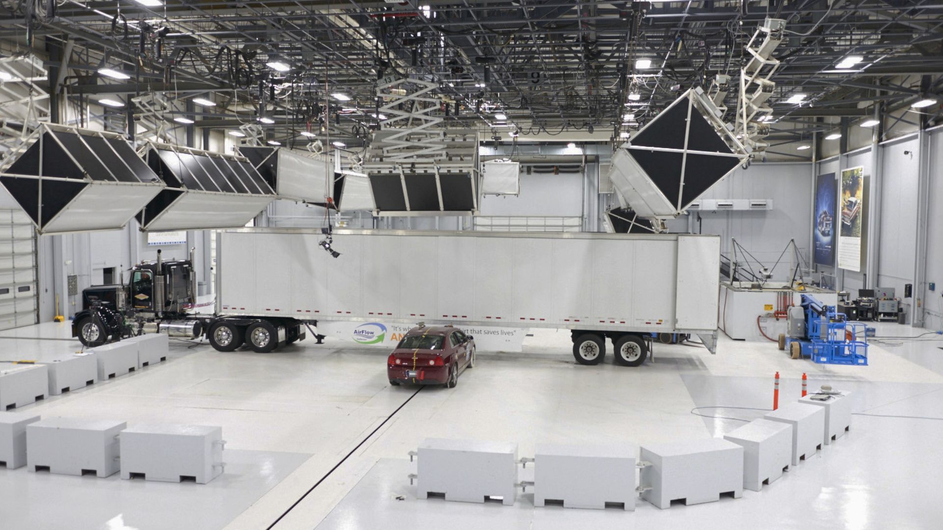 IIHS Vehicle Research Center Crash Hall