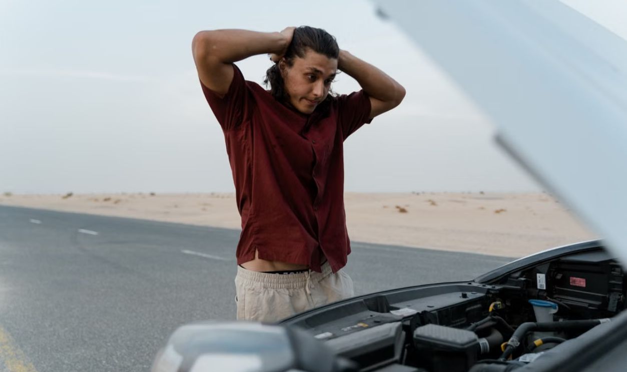 broke down car 
