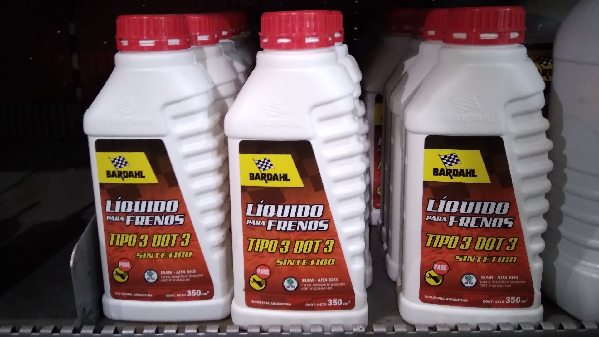 Bardahl brake fluid DOT 3, 350cc.
