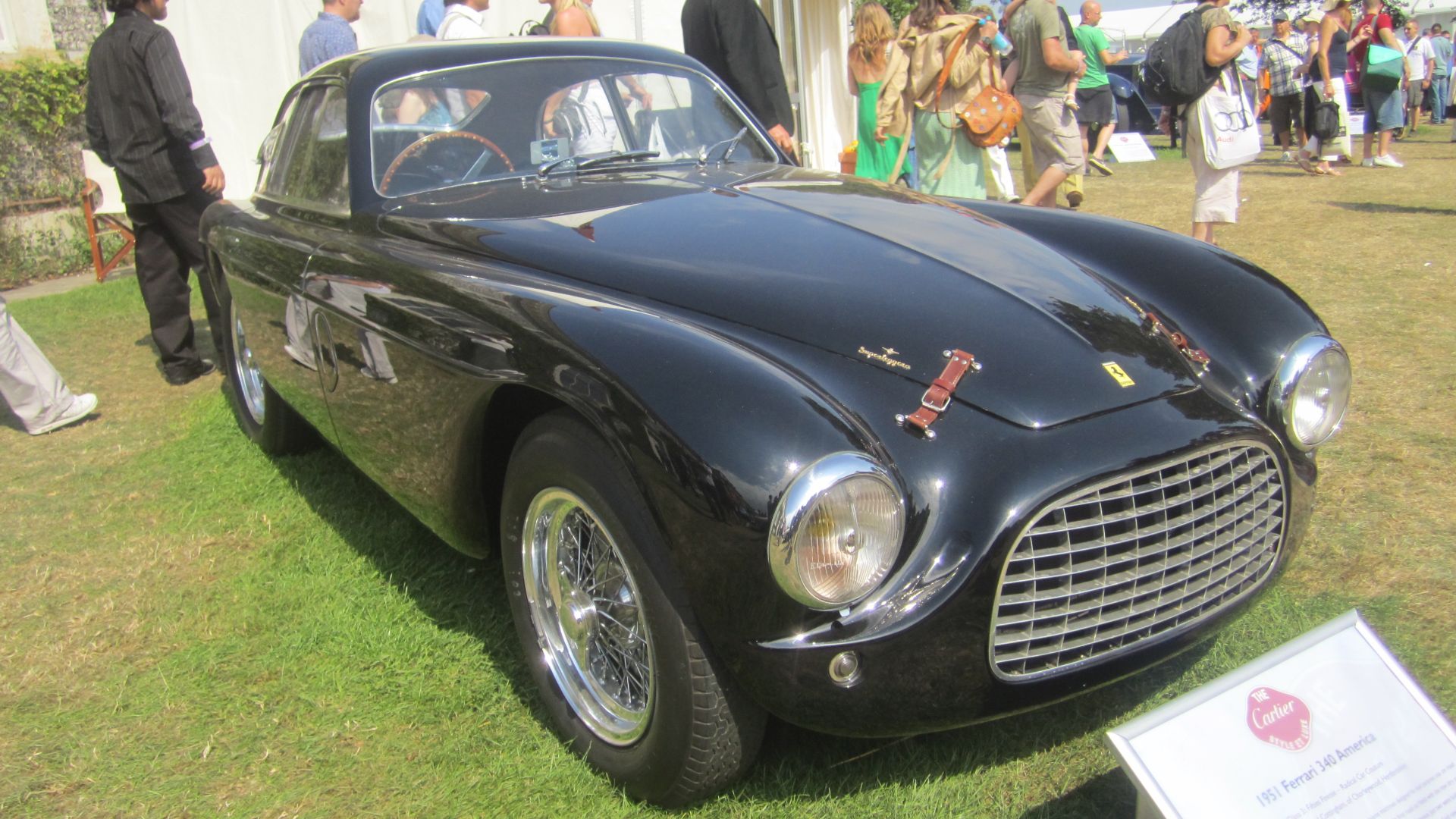 Ferrari 340 America Berlinetta by Touring. Chassis #122A.[1].Taken at the Goodwood Festival of Speed England 2011-Cartier Style Et Luxe Concours D'elegance.