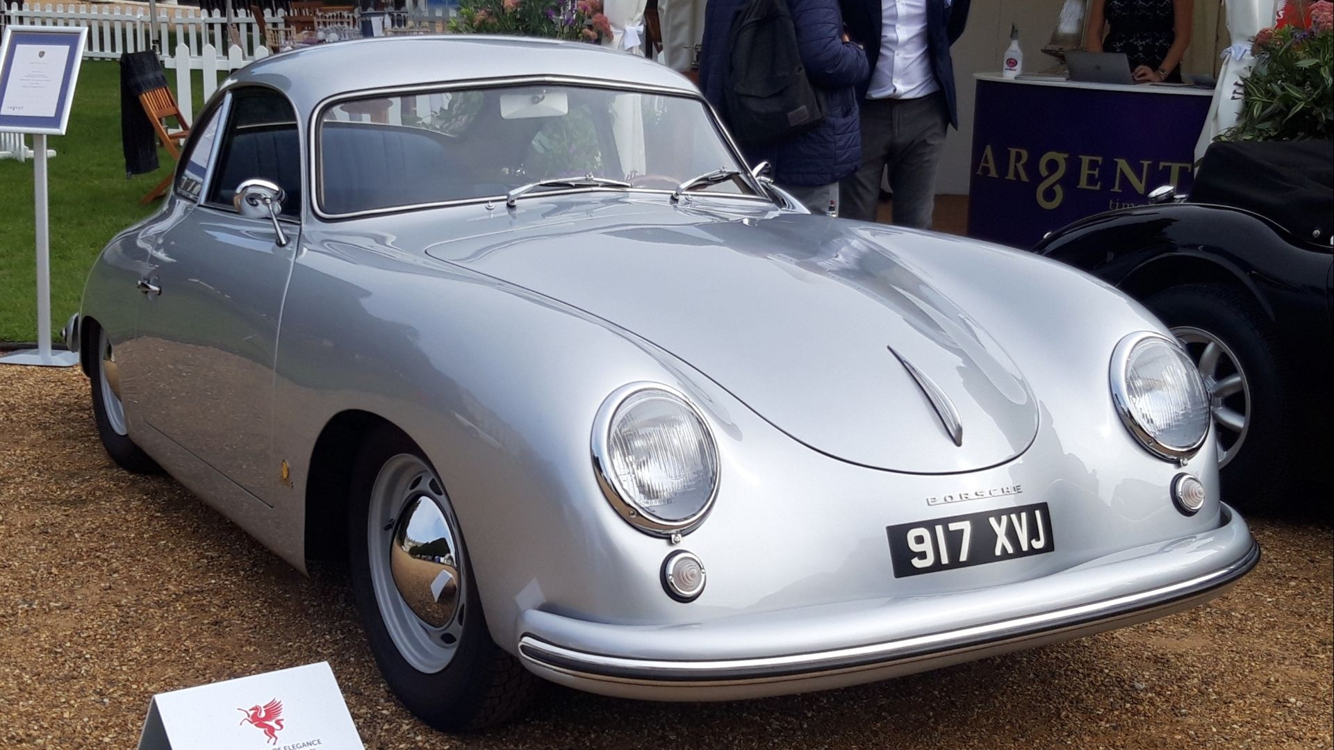 A Porsche 356 taken at the Hampton Court Concours 2020.