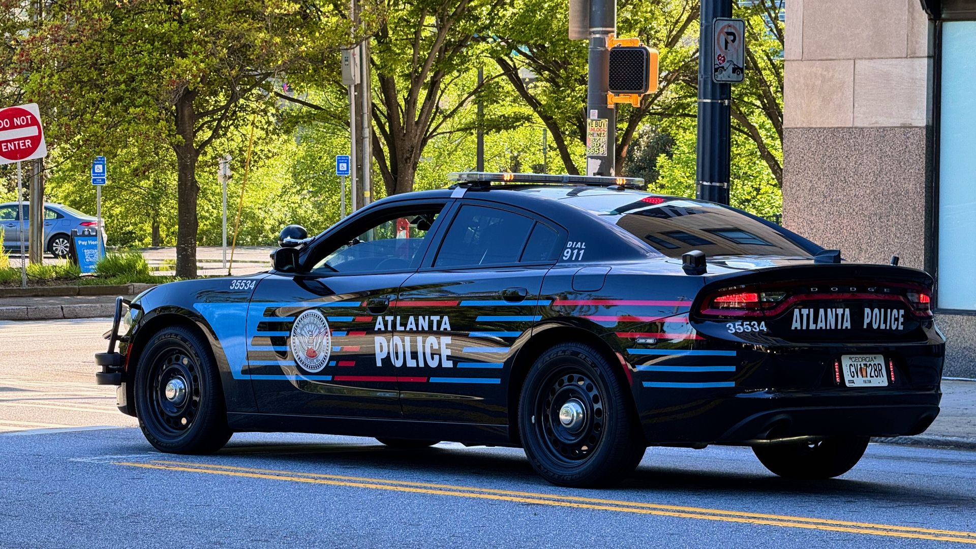 The Atlanta Police Department Dodge Charger Pursuit police cruiser in Georgia
