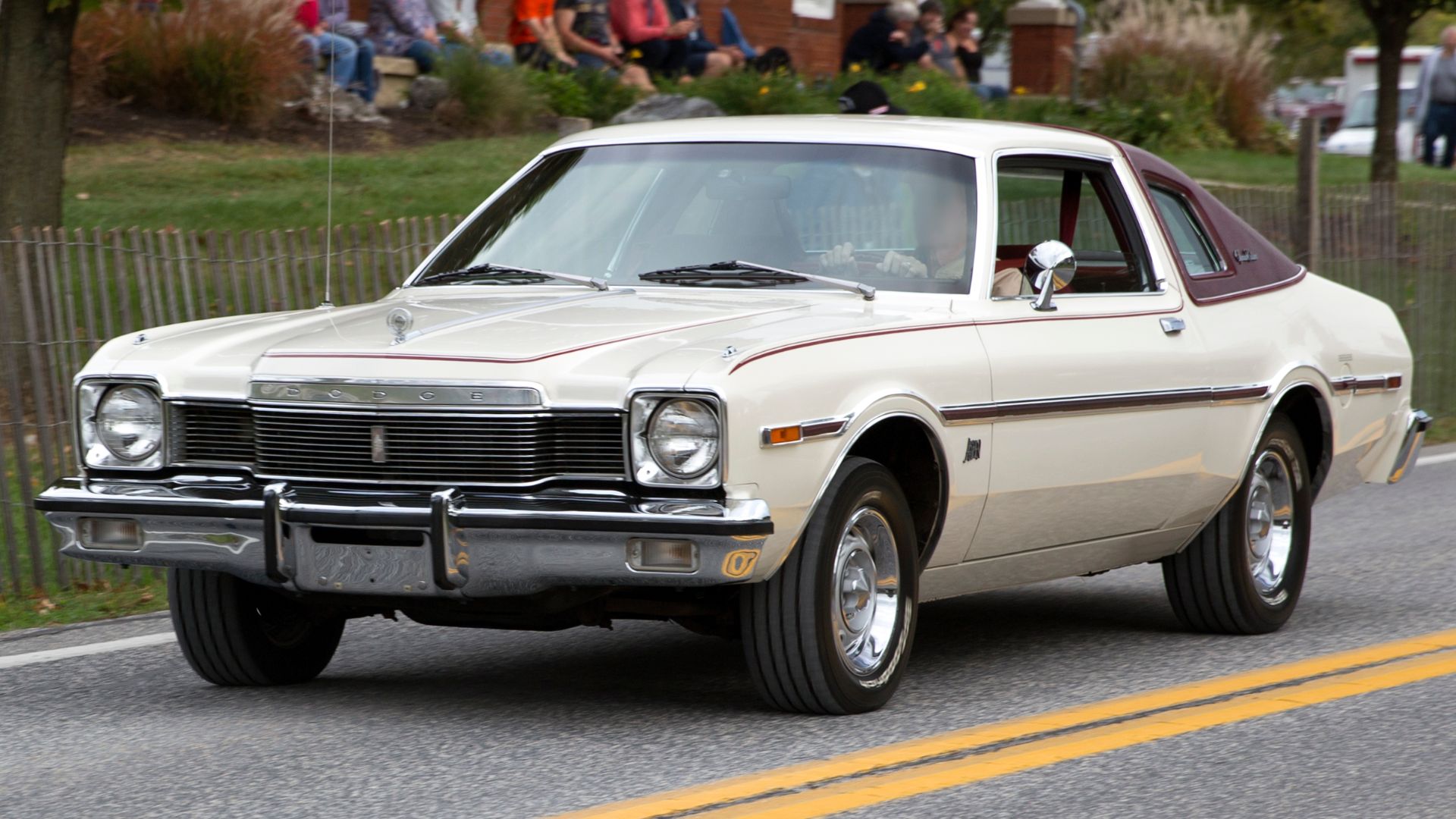 1976 Dodge Aspen Coupe Special Edition leaving Hershey 2019.