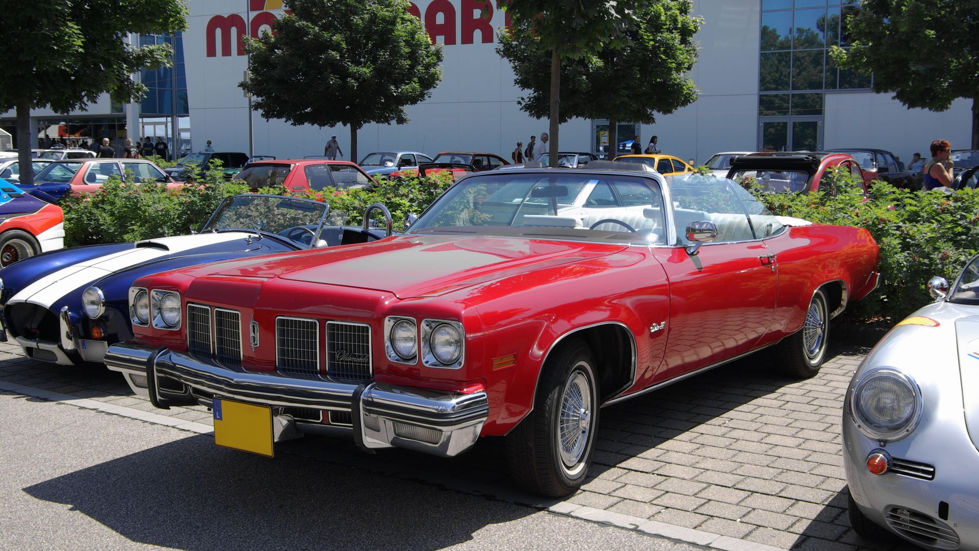 Mid-seventies (1974?) Oldsmobile Delta 88 Convertible with Luxemburg registration, at the 29th Int'l Oldtimer Meet in Konz, Germany