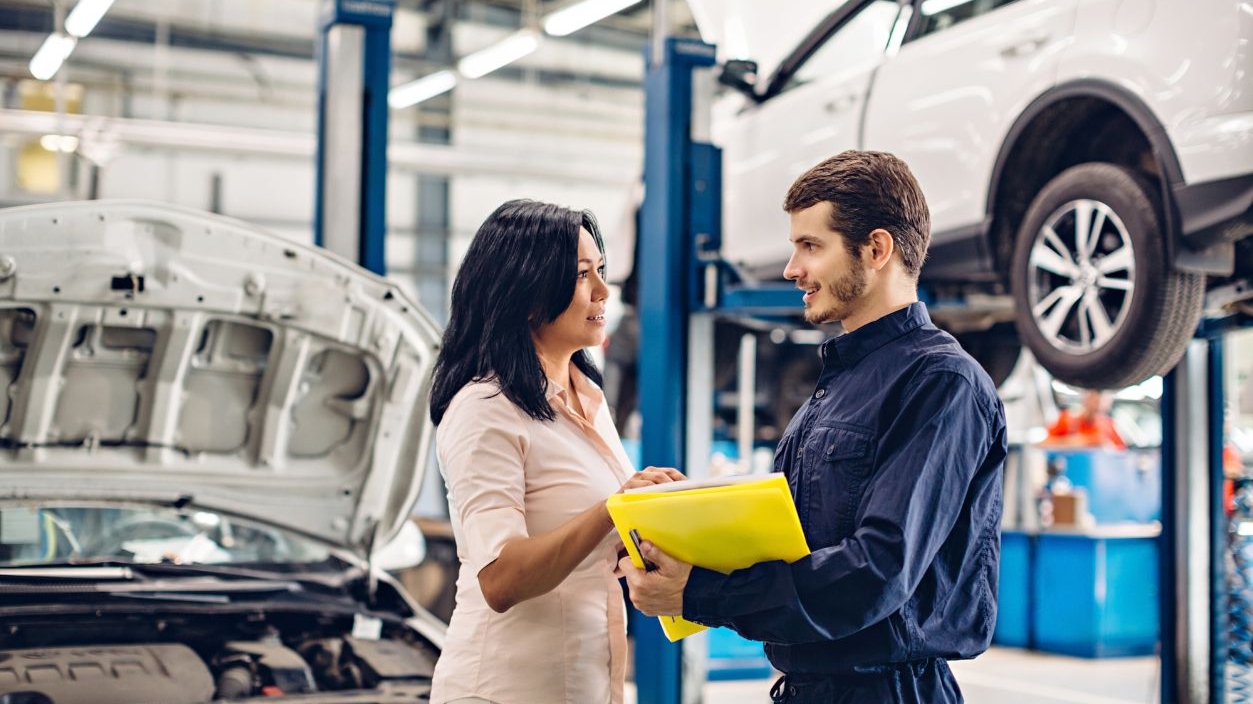 car mechanic at car shop
