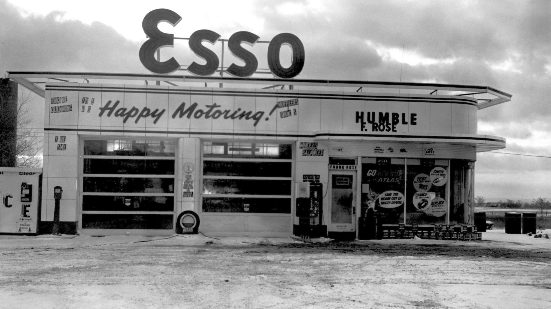 Esso gas station, Greigsville, New York.