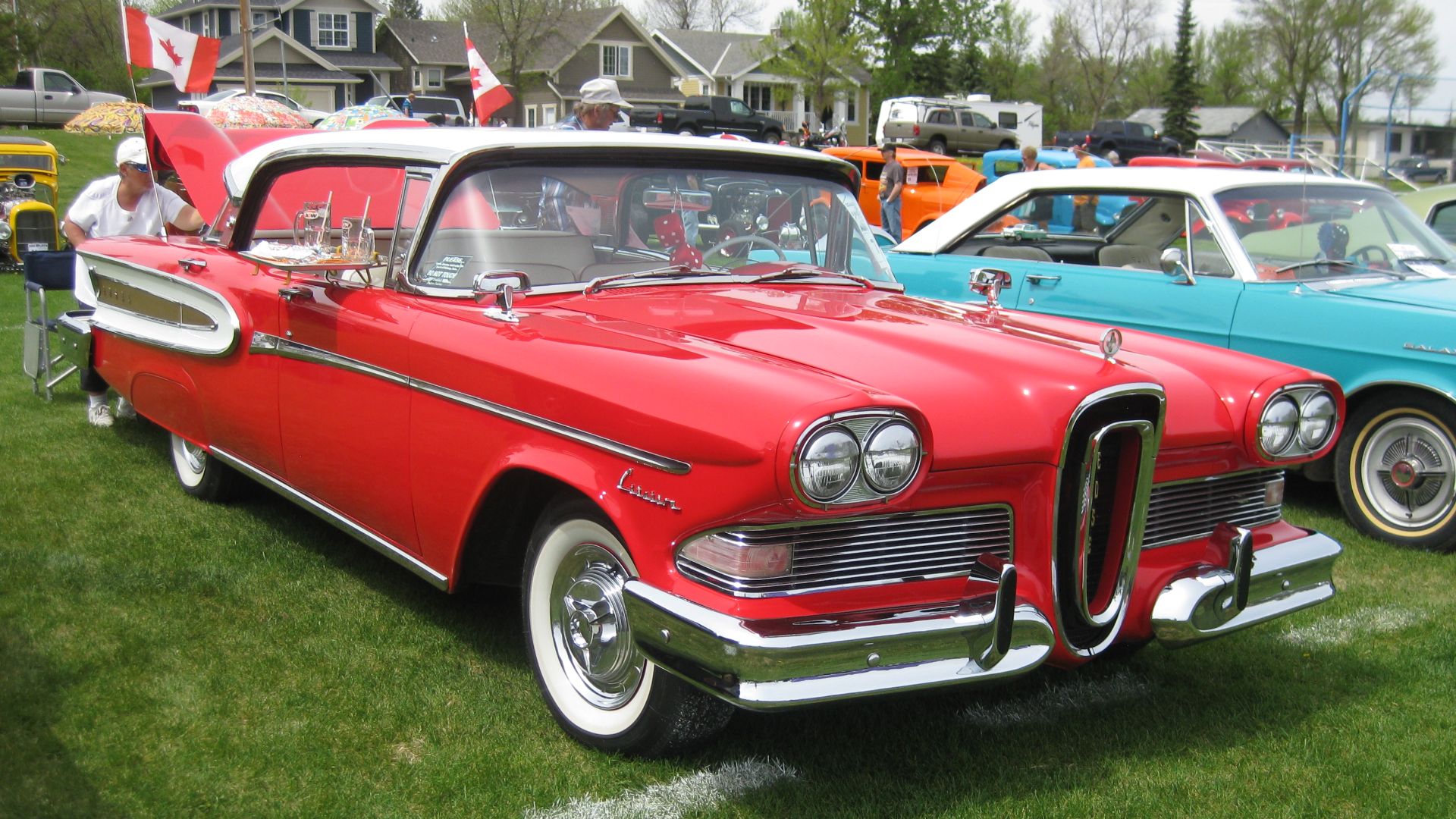 1958 Edsel Citation hardtop in red
