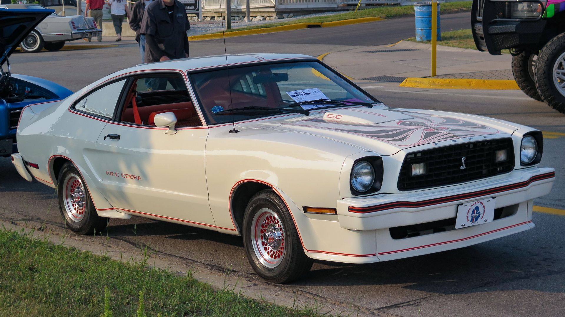 1978 Ford Mustang II King Cobra photographed at the 2023 St. Ignace Car Show Weekend in St. Ignace, Michigan, USA.