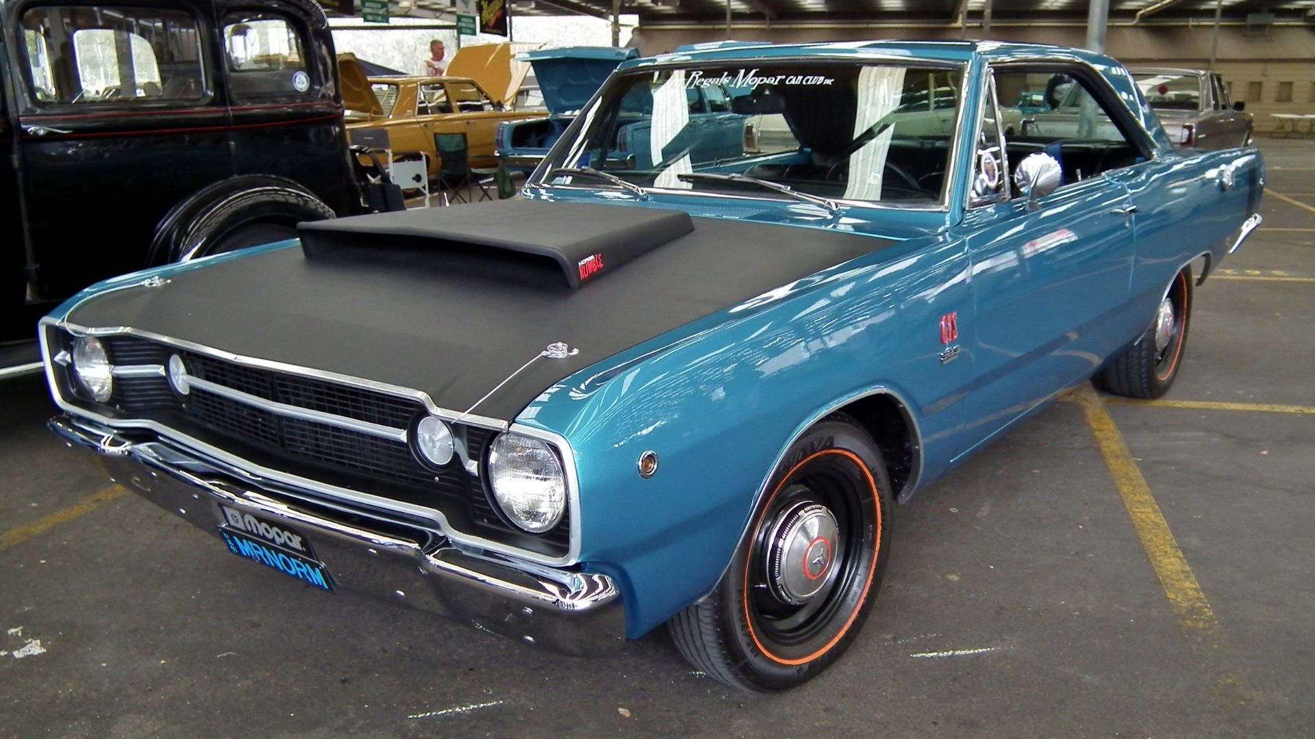 1968 Dodge Dart GTS coupe. Taken at the 2012 New South Wales All Chrysler Day, held at Fairfield Showground, Prairiewood, Sydney.